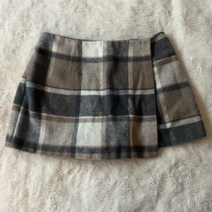 Neutral Plaid Mini Skort🤍🧸